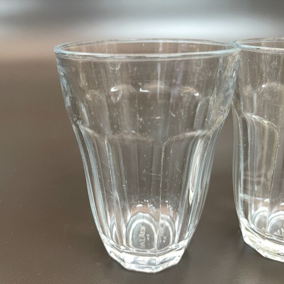 Palaks Pasabahce Rocks Glasses Clear Glass Panels 4 1/8" High Turkey Lot of 2 - Picture 4 of 7